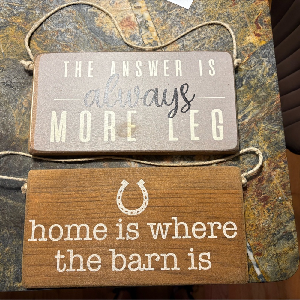 Rustic Marlin Hanging Wooden Signs